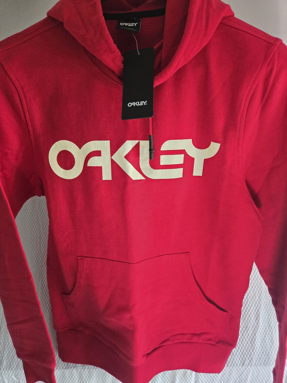 Oakley Women's Red Logo Hoodie Sweater